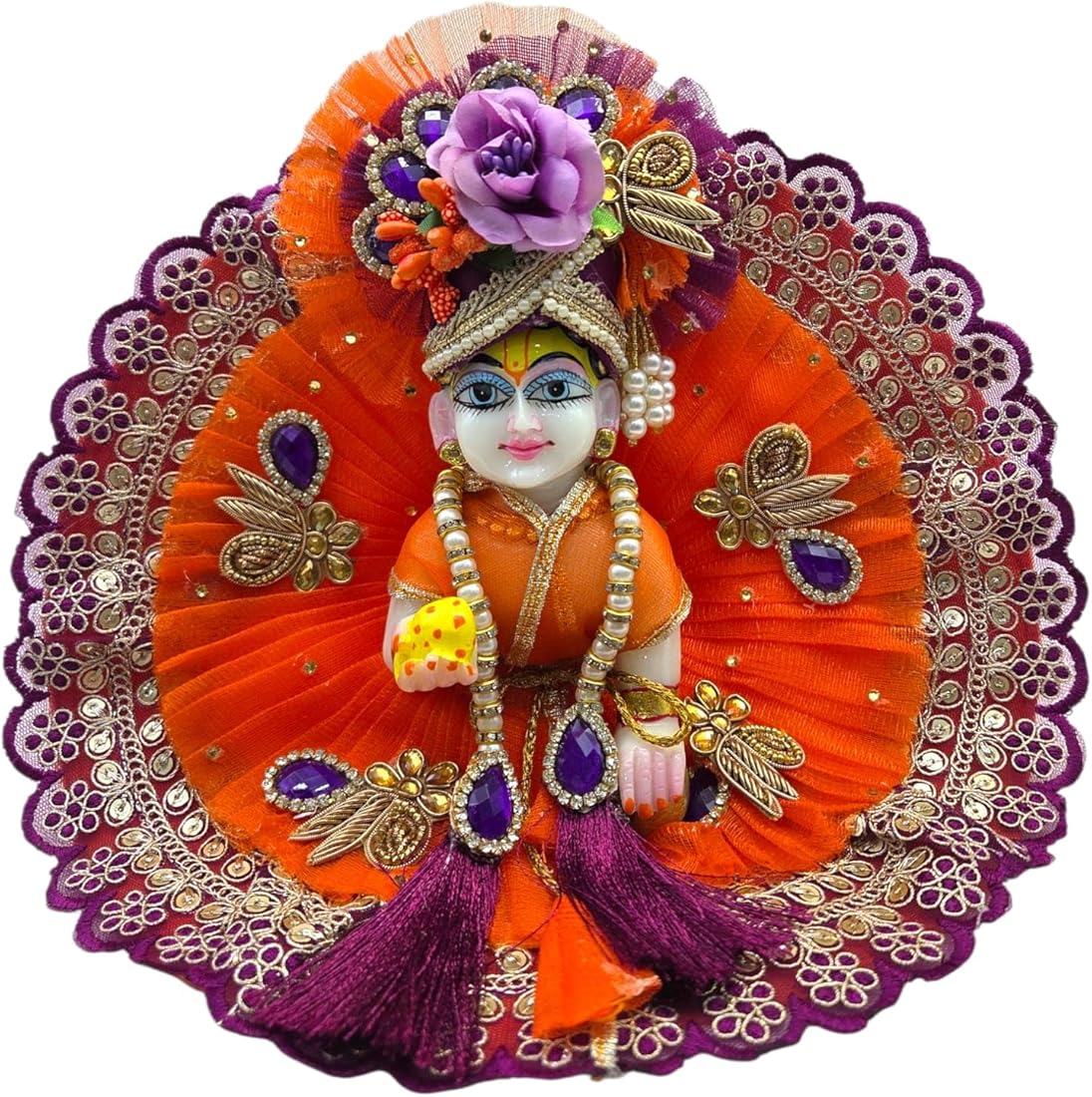 Brass Laddu Gopal Idol