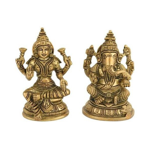 Brass Lakshmi Ganesh